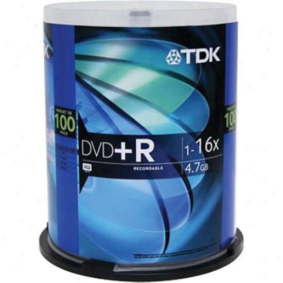 Tdk 100 Pack Of 16x Dvd+r