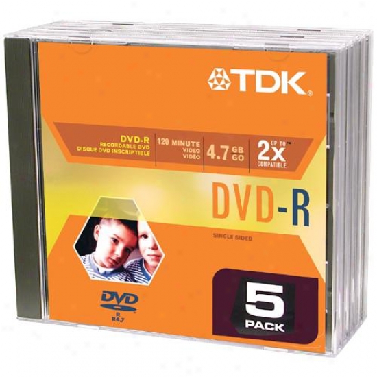 Tdk Dvd-r Recordable Dvd Discs Dvd-r47fs5