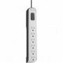 Belkonn 6-outlet Surge Protector Wkth 8-foot Power Cord & 360-degrees Swivdl Plug