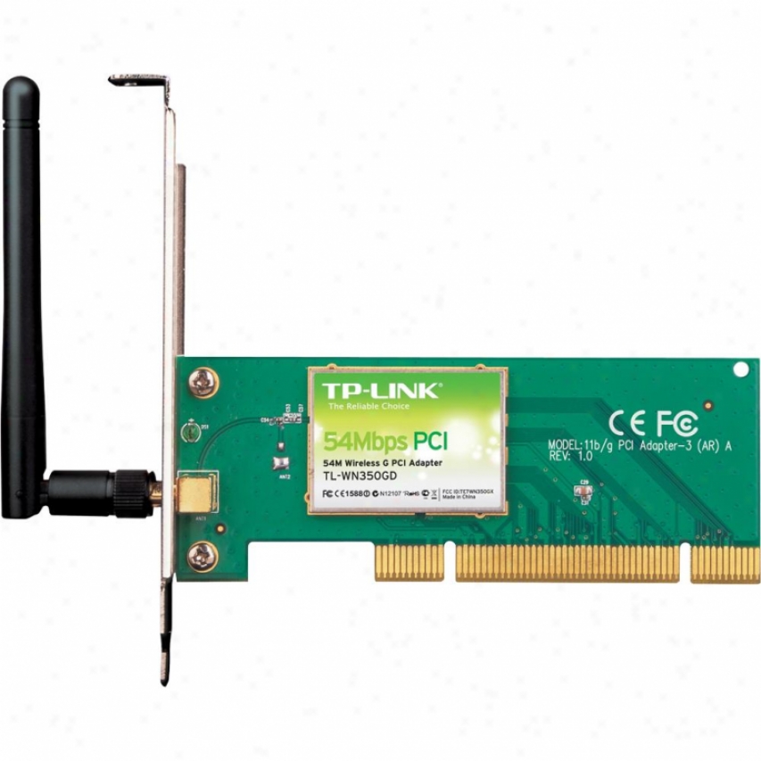 Tp-link Tl-wn350gd 54mbps Wirelesw G Pci Adapter