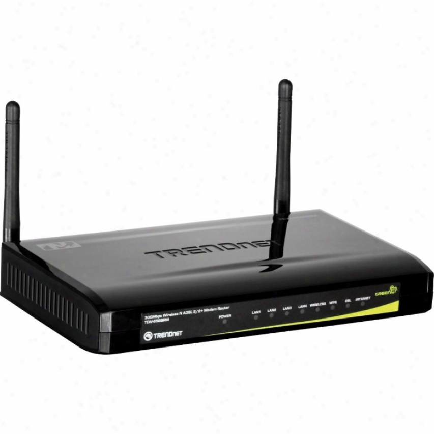 Trendnet 300mbps Wireless N Adsl 2/2+ Modem Rouetr - Tew-658brm
