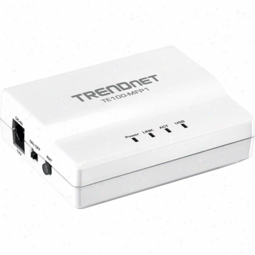 Trendnet Te100-mfp1 1-port Multi-function Usb Print Server