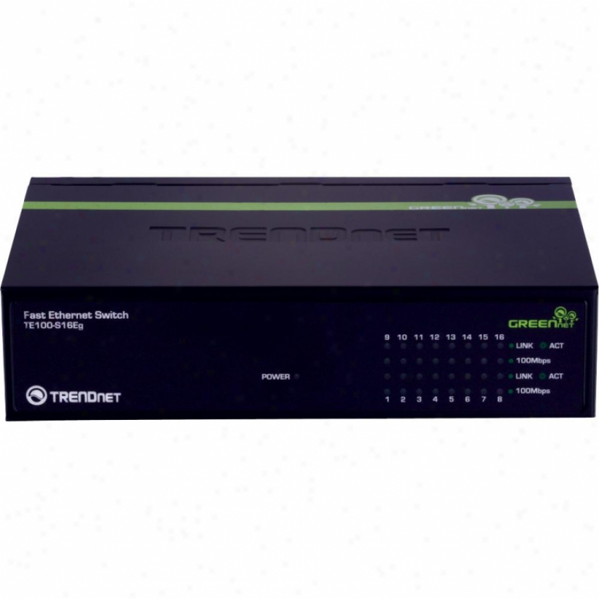 Trendnet Te100-s16eg 16-potr 10/100mbps Greennet Switch