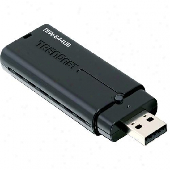 Trendnet Tew-644ub Wireless N Usb Adapter - Refurbished