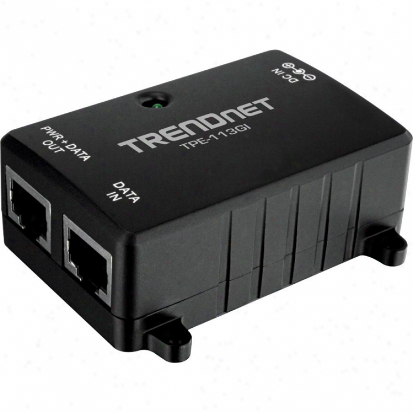 Trendnet Tpe-113gi Gigabit Power Over Ethernrt (poe) Injector
