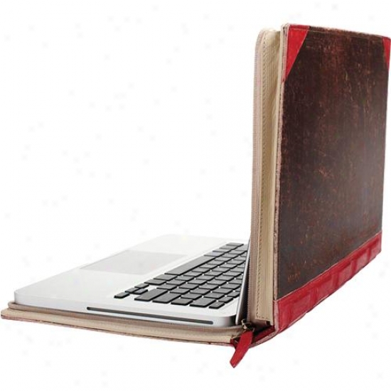 Twelve South Bookbook Hardback Leather Case For 13" Macbook Pro Sd - Red