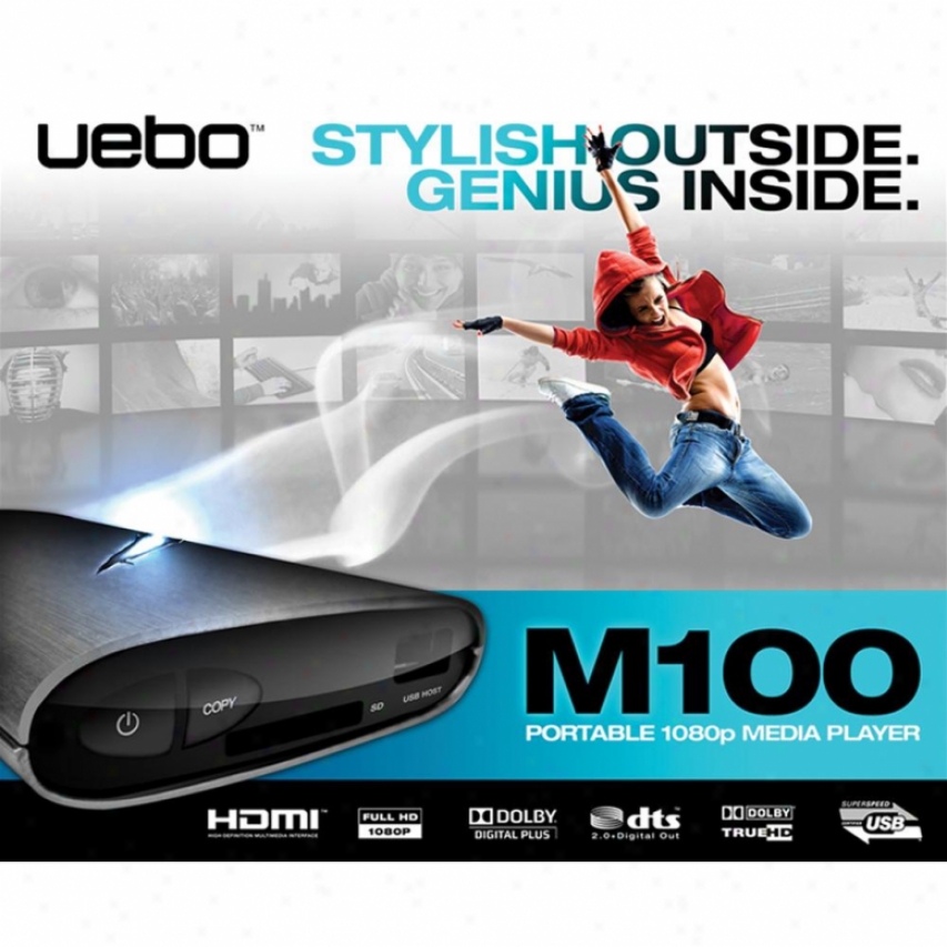 Uebo M100 Portable Media Player And Hatx Drive Enclosure