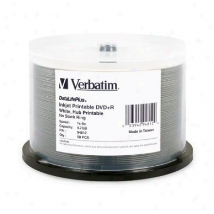 Verbatim 8x Dvd+r 4.7gb White Printable