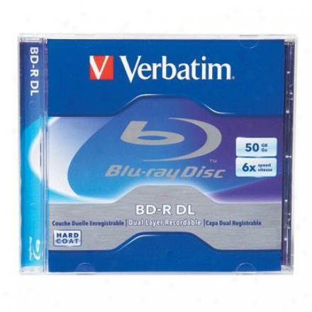 Verbatim Bd-r Dl 50gb 6x Branded 1pk