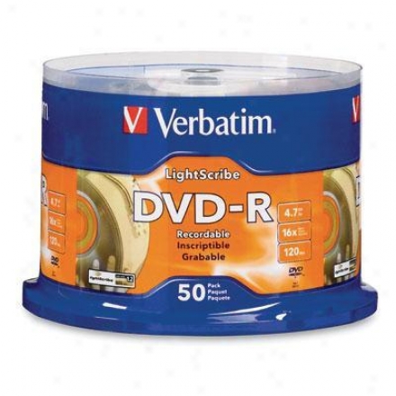 Verbatim Dvd-r 4.7gb 16x Lightscribe 50