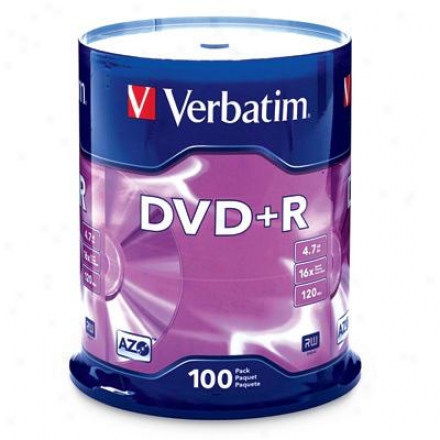 Verbatim Dvd+r 4.7vb 16x 100 Pack