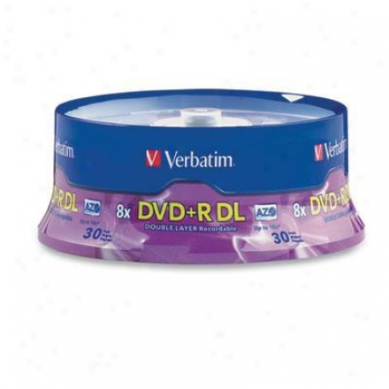 Verbatim Dvd+r Dl 8.5gb 8x Branded 30 P