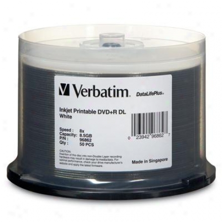 Verbatim Dvd+r Dl 8.5gb, 8x Datalife 50