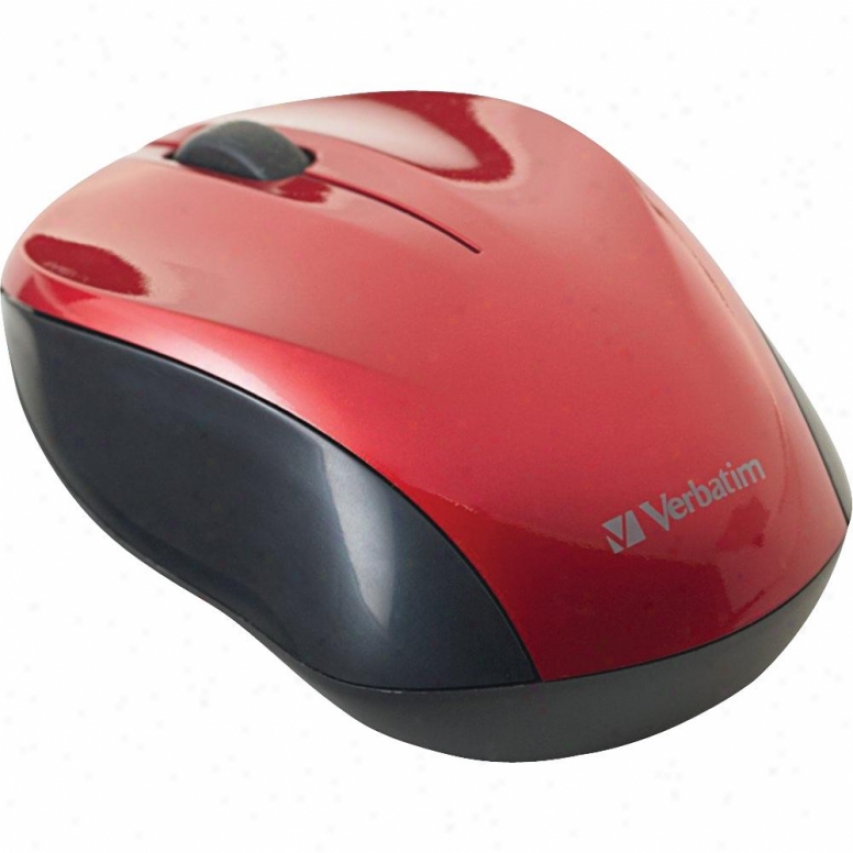 Verbatim Wireess Optical Mouse Red 97669