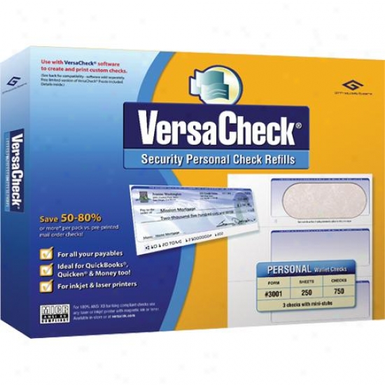 Versacheck #3001 Refill Pack For Personal Checks