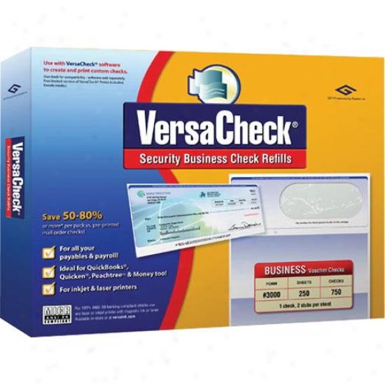 Versacheck Refills #3000 - 250 Sheets (750 Checks)