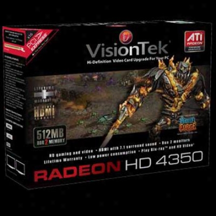 Visiontek Radeon Hd 4350 512mb Pci Express 2.0 X16 Video Card