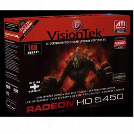 Visiontek Radeon Hd 5450 1gb Ddr3 Pci Express 2.0 Video Card