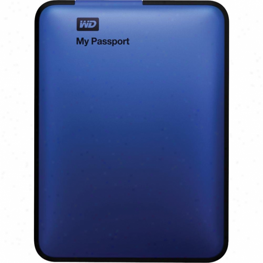 Western Digital My Passport Essential 500gb Usb 3.0 Portable Harf Drive - Blue