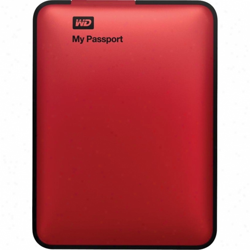 Western Digital My Passport Essential Se 1tb Usb 3.0 Porrable Difficult Drive - Red