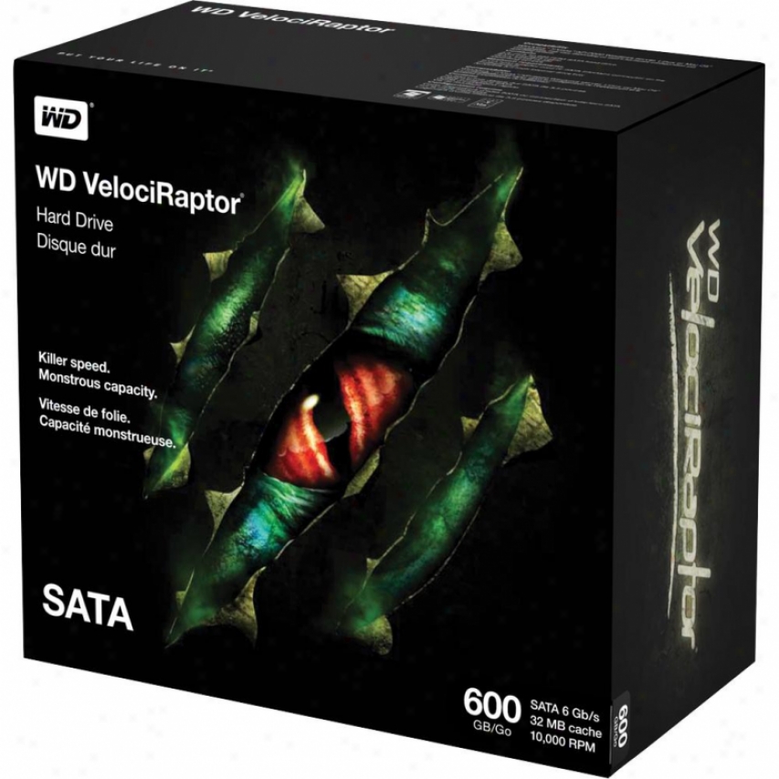 Westerm Digital Velociraptor 600gb 3.5" Sata Ii Enterprise Spiritual Hard Drive