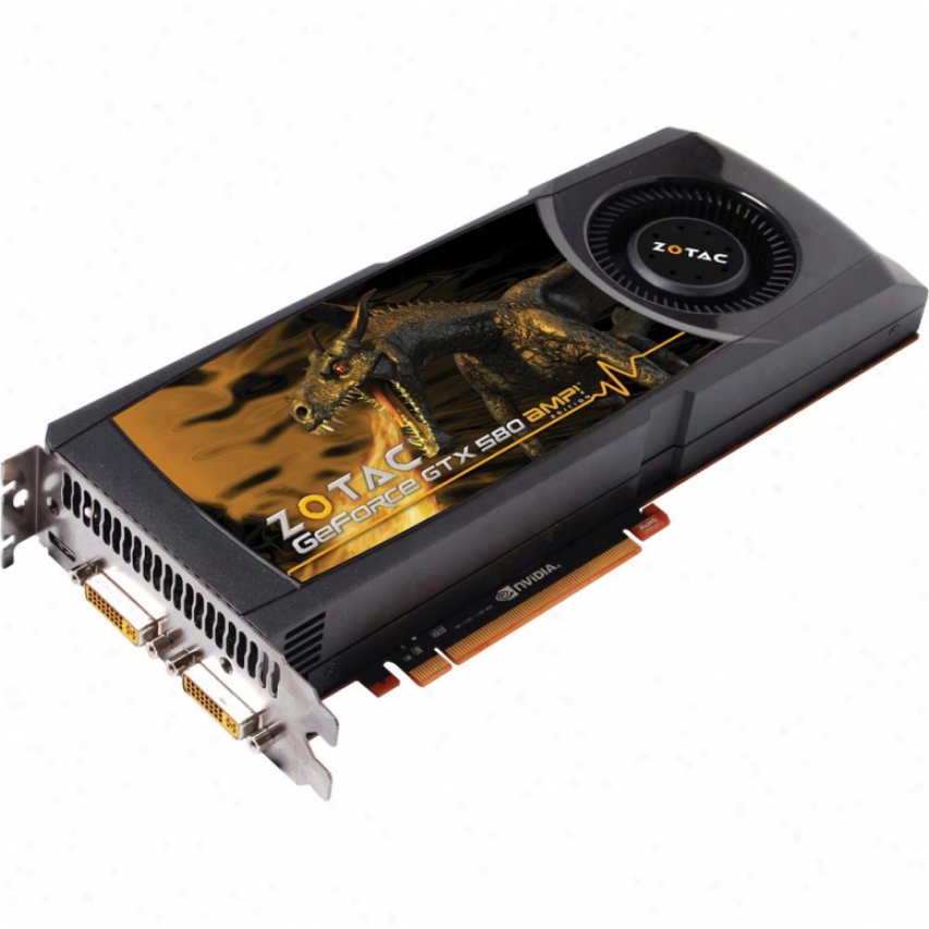 Zotac Amp! Geforce Gtx 580 1.5gb Gddr5 Pcie 2.0 X16 Video Card - Zt-50106-10p