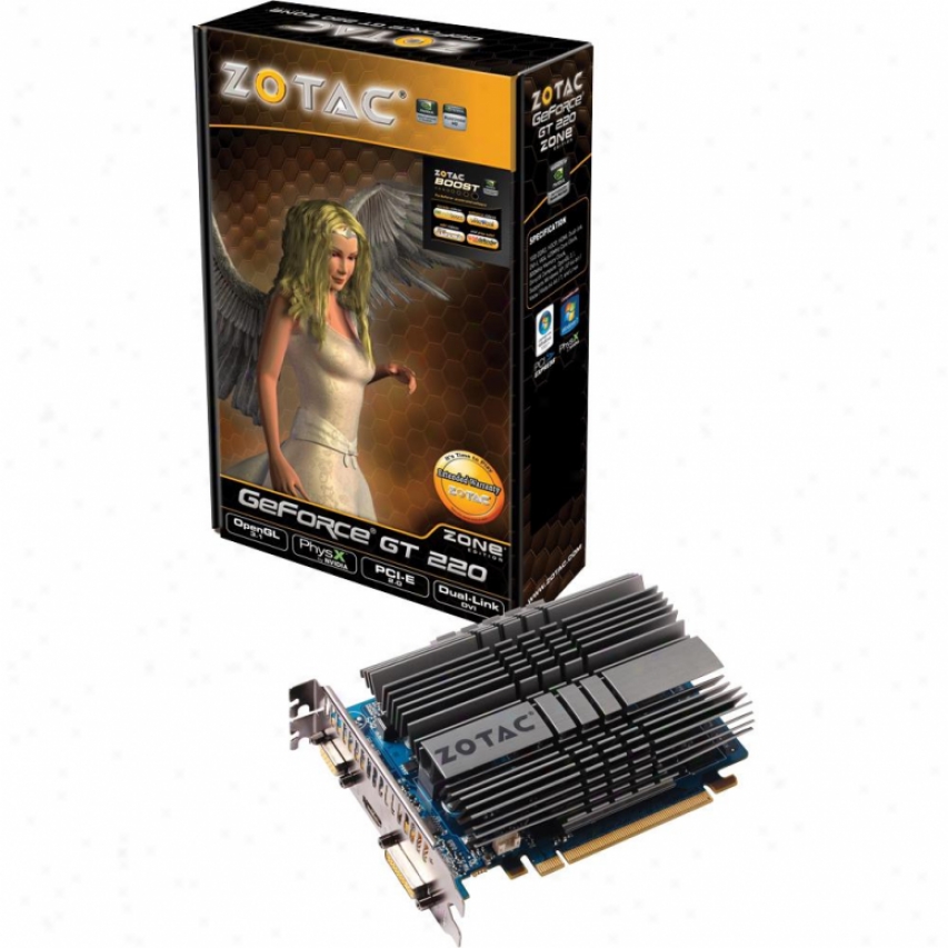 Zotac Geforce Gt 220 Zone 1gb Ddr2 Pci-express Graphics Card