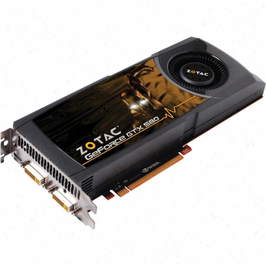 Zotac Geforce Gtx 580 1.5gb Gddr5 Pci Express 2.0 X16 Video Card - Zt-50105-10p