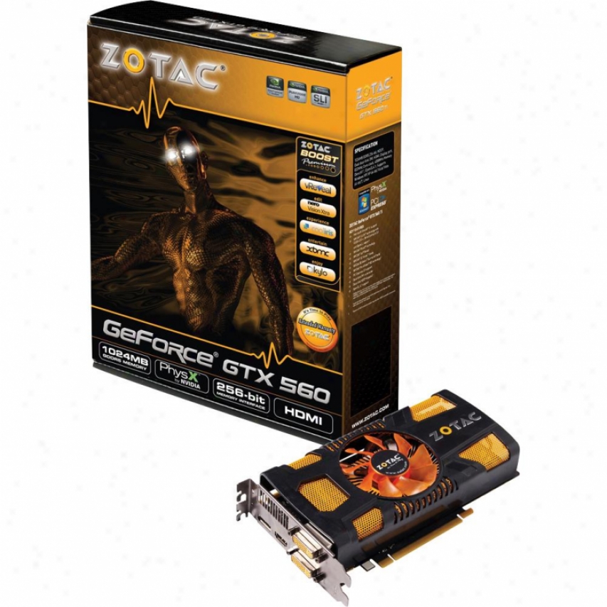 Zotac Geforce Gtx560 1gb Gddr5 Pci Express 2.0 X16 Video Card - Zt-50701-10m