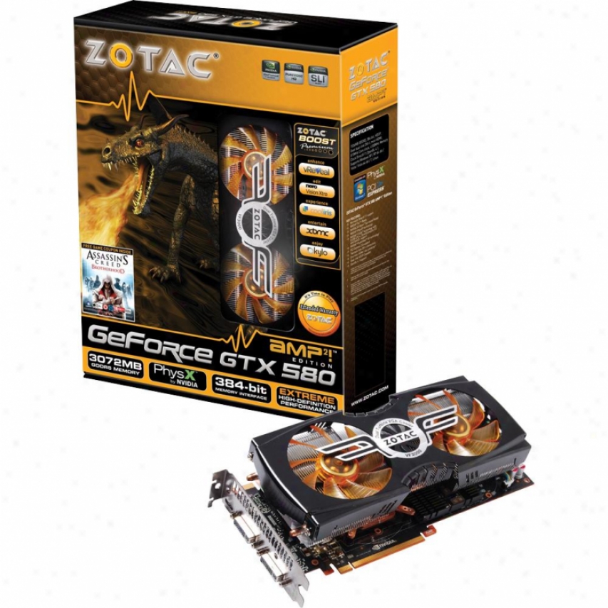 Ztoac Geforce Gtx580 3072mb Ddr5amp2