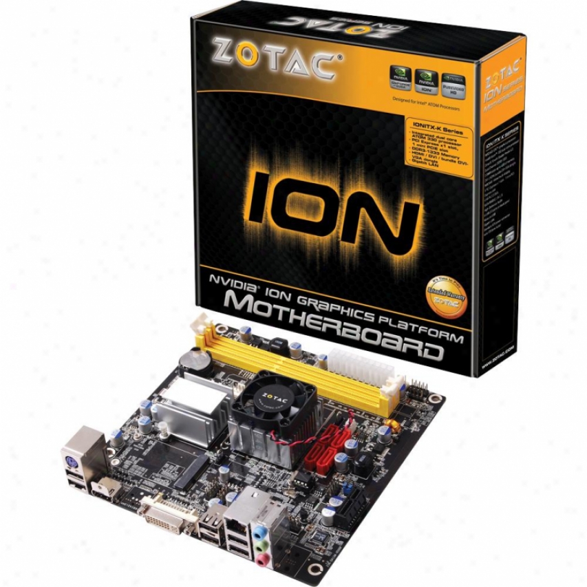 Zotac Ionitx-k-e Intel Atom N330 Nvidia Ion Mini Itx Motherboard