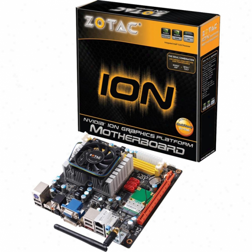 Zotac Ionitx-n-e Intel Celeron 743 Nvidia Ion Mini Itx Motherboard