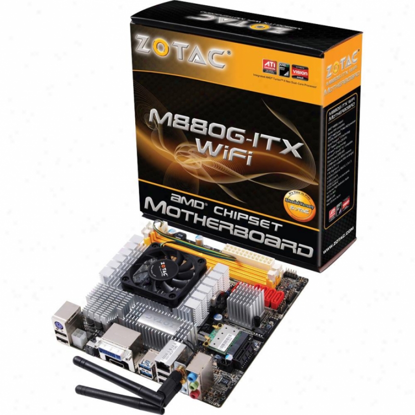 Zotac M880gitx-a-e Amd Turion Ii Neo K625 Wifi Mini Itx Motherboard