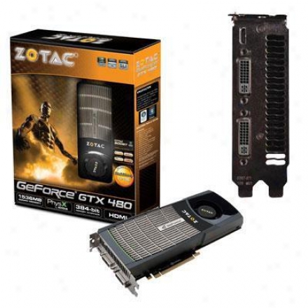 Zotac Zt-40101-10p Geforce Gtx480 1536mb Gddr5 Pci Ecpress 2.0 X16 Video Card