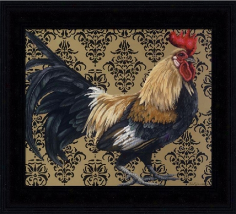 'bantam Single Comb Dutch' Rooster Print