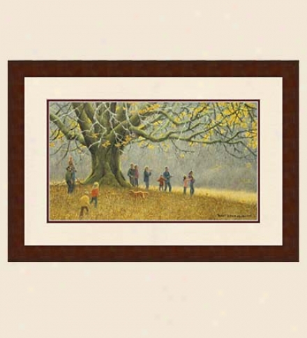 'family Hike' Matted Print