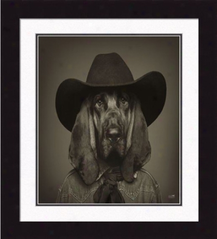 'hank, The Cowboy' Framee Print