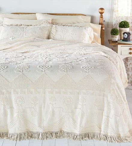 100&#37; Cotton Martha's Choice Candlewick Twin Bedspread