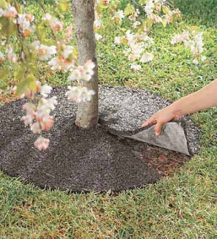 2-pack, American-made 24" Perma Mulch Recycled Rubber Tree Ring