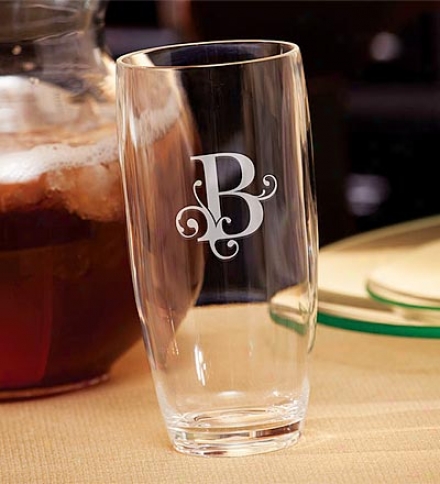 20 Oz. Single Initial Monogrammed Acrylic Highball Tumbler