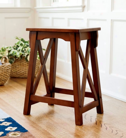 24" Handcrafted Newport Hardwood Counter Stool