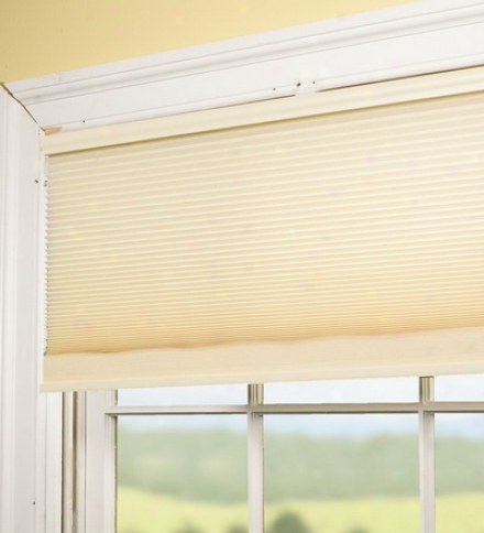 38" Cordless Honeycomb Pleated Shsde With Snap-up Bracket