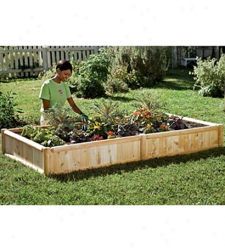 4' X 4' Hardwood Raised Bed Garden Kit