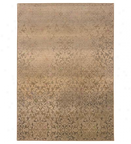 4' X 5.9' 100%  Polypropylene Garden Gate Area Rug