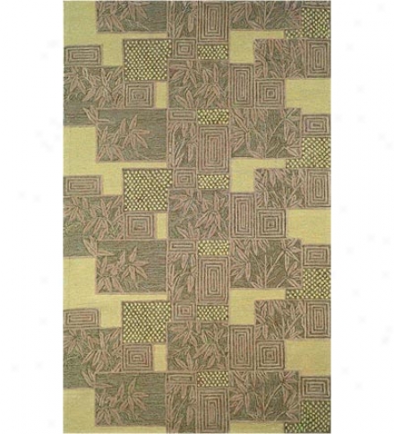 42&quit; X 66" Polypropylene Blend Bamboo Indoor Outdoor Rug