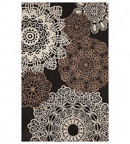 5' X 7"6 Ravella Crochet Area Rug