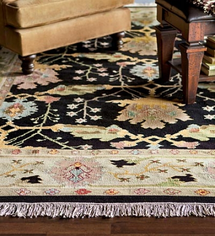 5'6" X 8'6" Classic Flat-weave Tapeqtry 100&#37; Wool Kilim Area Rug With Fringecompare At $769.95!