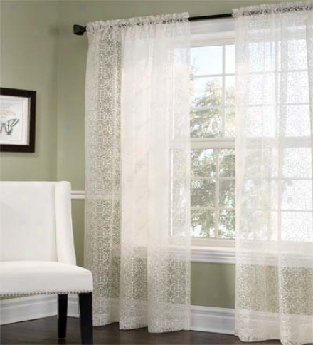 54"w X 84" Ellington Semi-sgeer Rod Pocket Curtain Panels