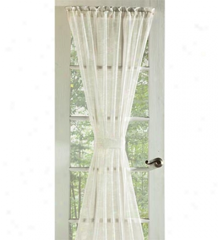 63"l Window Pane Voile Window Sheers