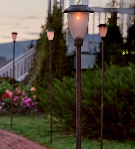 70"h Solar Tiki Torch With Ledsbuy 2 Or More At $29.95 Each